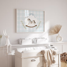 Load image into Gallery viewer, Blue watercolor whimsical nursery coquette style art prints (Choose your print) 07-278