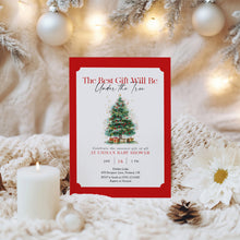 Load image into Gallery viewer, 2024 Winter Christmas best gift Christmas tree baby shower invitation template