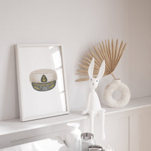 Load image into Gallery viewer, Watercolor Marine Corps Officer Hat Art Print 07-256