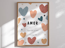 Load image into Gallery viewer, Boho set of 9 fruit of the spirit art prints in Spanish  07-231