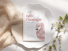 Load image into Gallery viewer, Editable Flamingo baby shower party mini set 2013