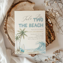 Load image into Gallery viewer, Take Me to the Beach Birthday Invitation Editable Coastal Surf B-Day Party Invite Template 0338