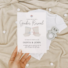 Load image into Gallery viewer, 0202 Korean Gender reveal invitation 3