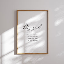 Load image into Gallery viewer, Watercolor pink girls room gallery wall art print 07-26501