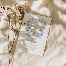 Load image into Gallery viewer, 0310 toile de jouy birthday invitation 2