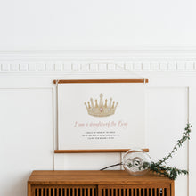 Load image into Gallery viewer, Watercolor pink crown I am an daughter of God 07-254