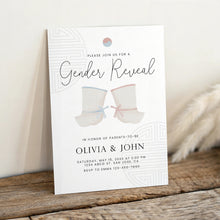 Load image into Gallery viewer, 0202 Korean Gender reveal invitation 3