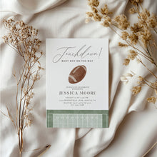 Load image into Gallery viewer, 2032 Football Touchdown Sports Baby Boy Shower Invite, Editable Template, Digital Download