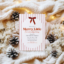 Load image into Gallery viewer, 2033 Merry Little Friendsmas Party Invite, Editable Christmas Holiday Template, Digital Download