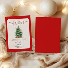 Load image into Gallery viewer, 2024 Winter Christmas best gift Christmas tree baby shower invitation template