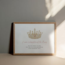 Load image into Gallery viewer, Watercolor pink crown I am an daughter of God 07-254