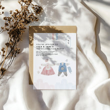Load image into Gallery viewer, 0304 Korean Twins Hanbok 100 day invitation