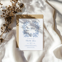 Load image into Gallery viewer, 0310 toile de jouy birthday invitation 2