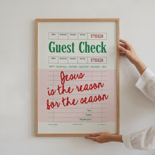 Load image into Gallery viewer, Jesus Is the Reason for the Season Gest check Retro Art Print 13-227