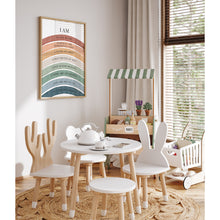 Load image into Gallery viewer, Watercolor boho Christian kids affirmation art print 07-26413