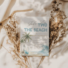 Load image into Gallery viewer, Take Me to the Beach Birthday Invitation Editable Coastal Surf B-Day Party Invite Template 0338