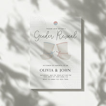 Load image into Gallery viewer, 0202 Korean Gender reveal invitation 3