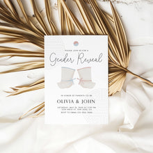 Load image into Gallery viewer, 0202 Korean Gender reveal invitation 3