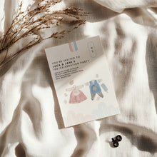 Load image into Gallery viewer, 0304 Korean Twins Hanbok 100 day invitation