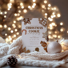 Load image into Gallery viewer, 2033 Christmas Cookie Exchange Invite, Kids Christmas Baking Party, Winter Holiday Digital download