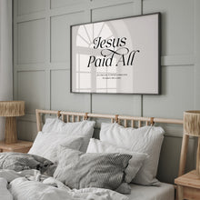 Load image into Gallery viewer, Jesus paid all art print