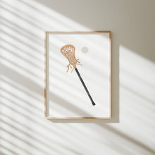 Load image into Gallery viewer, watercolor lacrosse sticks art print 07-362