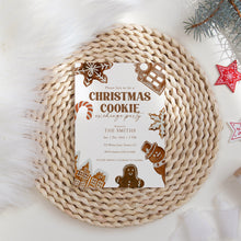 Load image into Gallery viewer, 2033 Christmas Cookie Exchange Invite, Kids Christmas Baking Party, Winter Holiday Digital download