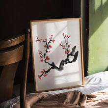 Load image into Gallery viewer, Korean Traditional tree line drawing art print 12-64