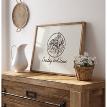 Load image into Gallery viewer, Cowboy Jesus art print