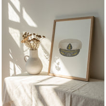 Load image into Gallery viewer, Watercolor Marine Corps Officer Hat Art Print 07-256