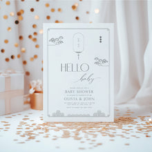 Load image into Gallery viewer, 0203 Minimal Korean style baby shower invitation