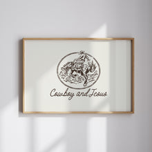 Load image into Gallery viewer, Cowboy Jesus art print