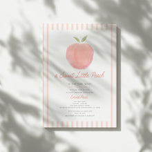 Load image into Gallery viewer, Corjl editable peach theme baby shower invitation template 2010