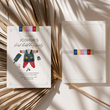 Load image into Gallery viewer, Editable Korean First birthday boy party template 0301