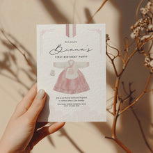 Load image into Gallery viewer, 0303 Pink Korean hanbok Doljanchi invitation