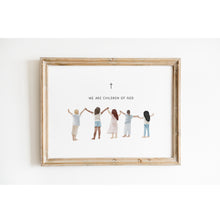 Load image into Gallery viewer, Watercolor we are children of God art print 07-259