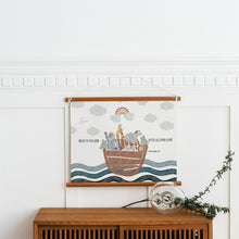 Load image into Gallery viewer, Watercolor boho Noah's ark art print 07-301