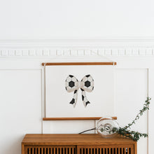 Load image into Gallery viewer, watercolor soccer bow art print