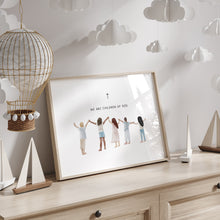 Load image into Gallery viewer, Watercolor we are children of God art print 07-259