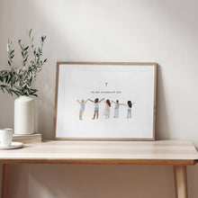 Load image into Gallery viewer, Watercolor we are children of God art print 07-259