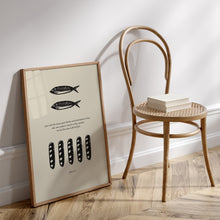 Load image into Gallery viewer, Jesus feeds the 5000, John 6:11 Jesus art 5 loaves of bread and 2 fish art print
