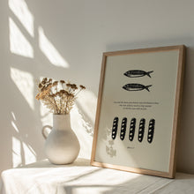 Load image into Gallery viewer, Jesus feeds the 5000, John 6:11 Jesus art 5 loaves of bread and 2 fish art print