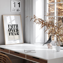 Load image into Gallery viewer, Faith over fear art print