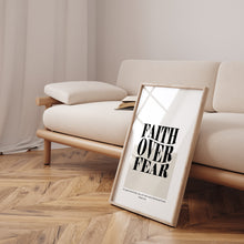 Load image into Gallery viewer, Faith over fear art print