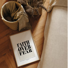 Load image into Gallery viewer, Faith over fear art print