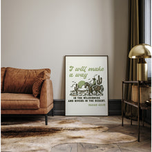 Load image into Gallery viewer, Green I will make a way bible verse Isiah 43:19 art print