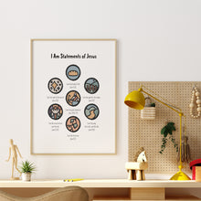 Load image into Gallery viewer, I am statement Jesus art print 07-223