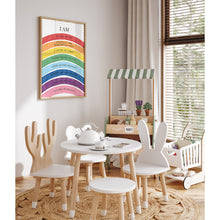 Load image into Gallery viewer, Watercolor colorful Christian kids affirmation art print 07-26413