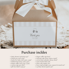 Load image into Gallery viewer, Neutral Editable Golf cart Baby Shower bundle 0207