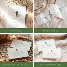 Load image into Gallery viewer, Green mallard duck baby shower party mini set 2012